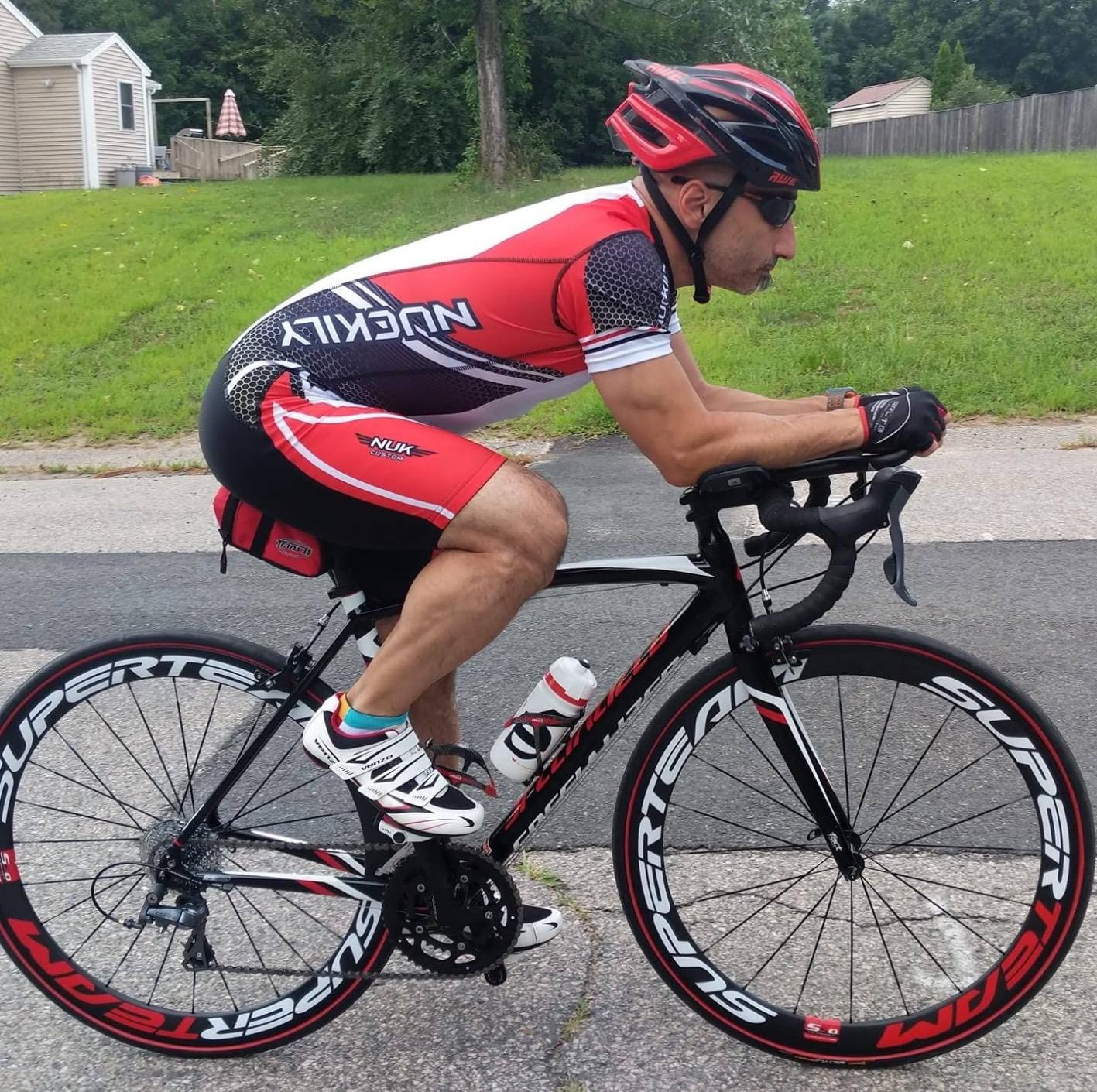 Superteam Carbon Fiber Road Bike Wheels 700C Clincher Wheelset 50mm Matte 23 Width customer photo 1