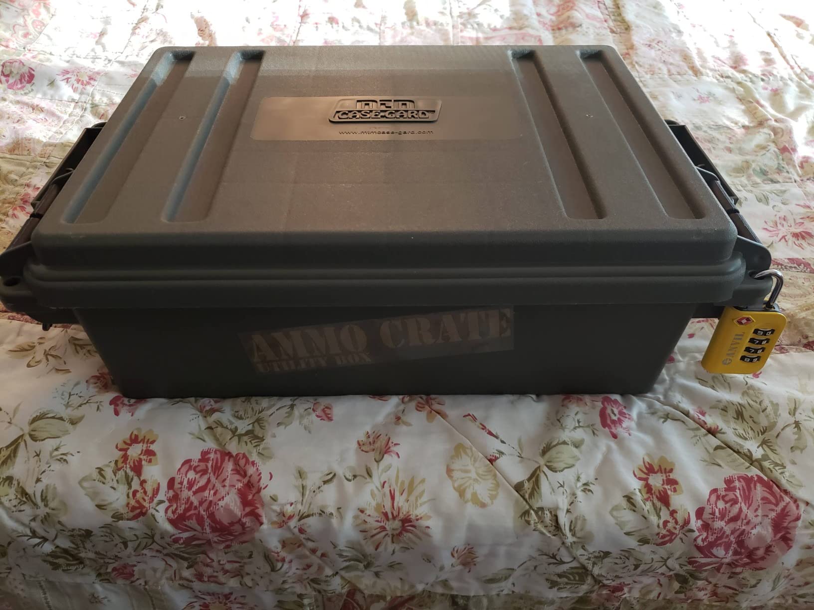 MTM ACR4-18 Ammo Crate Utility Box - Carry up to 65lbs of gear - Stackable design, double padlock for security - Water-resistant O-ring seal - Army Green customer photo 1