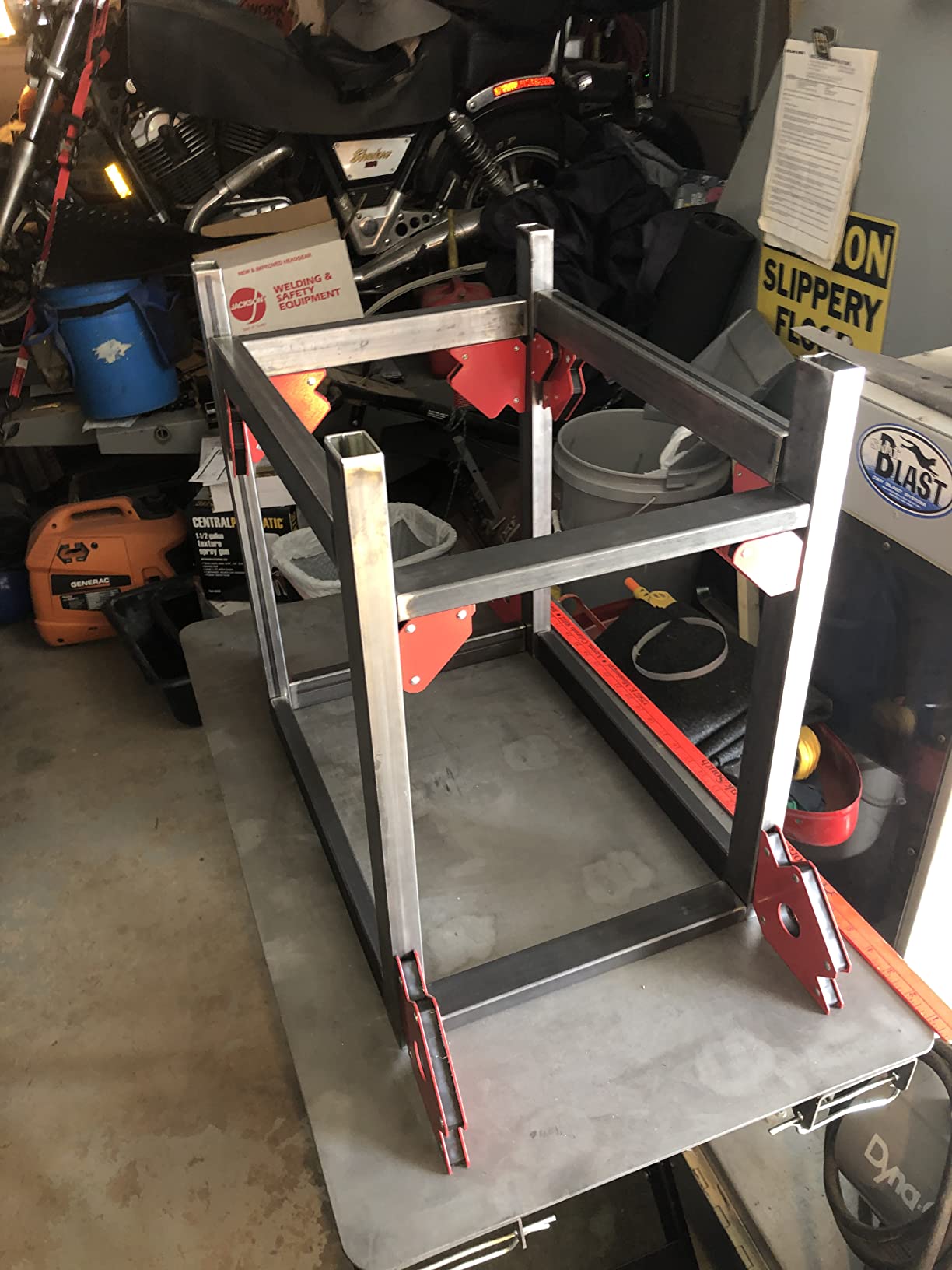 Hobart Portable Folding Welding Table - 35inL x 19.5inW x 34inH Steel customer photo 1