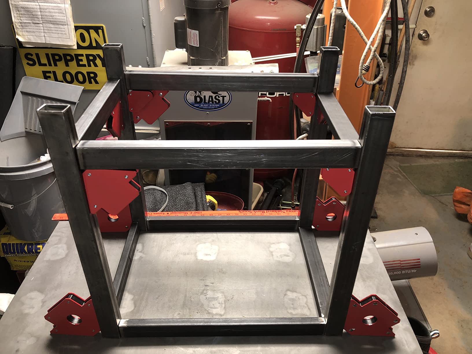 Hobart Portable Folding Welding Table - 35inL x 19.5inW x 34inH Steel customer photo 2