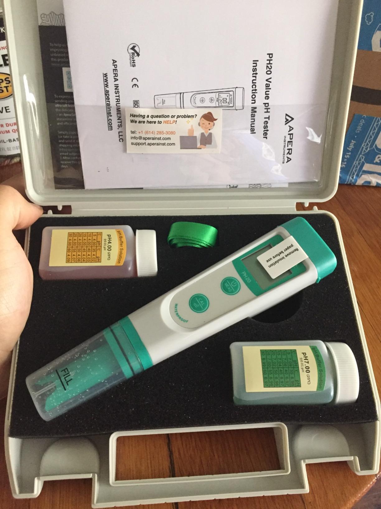 APERA INSTRUMENTS AI209 Value Series PH20 Waterproof pH Tester Kit, ±0.1 pH Accuracy customer photo 2