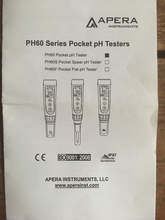 Apera Instruments AI311 Premium Series PH60 Waterproof pH Pocket Tester Kit, Replaceable Probe, ±0.01 pH Accuracy, LCD Display customer photo 2