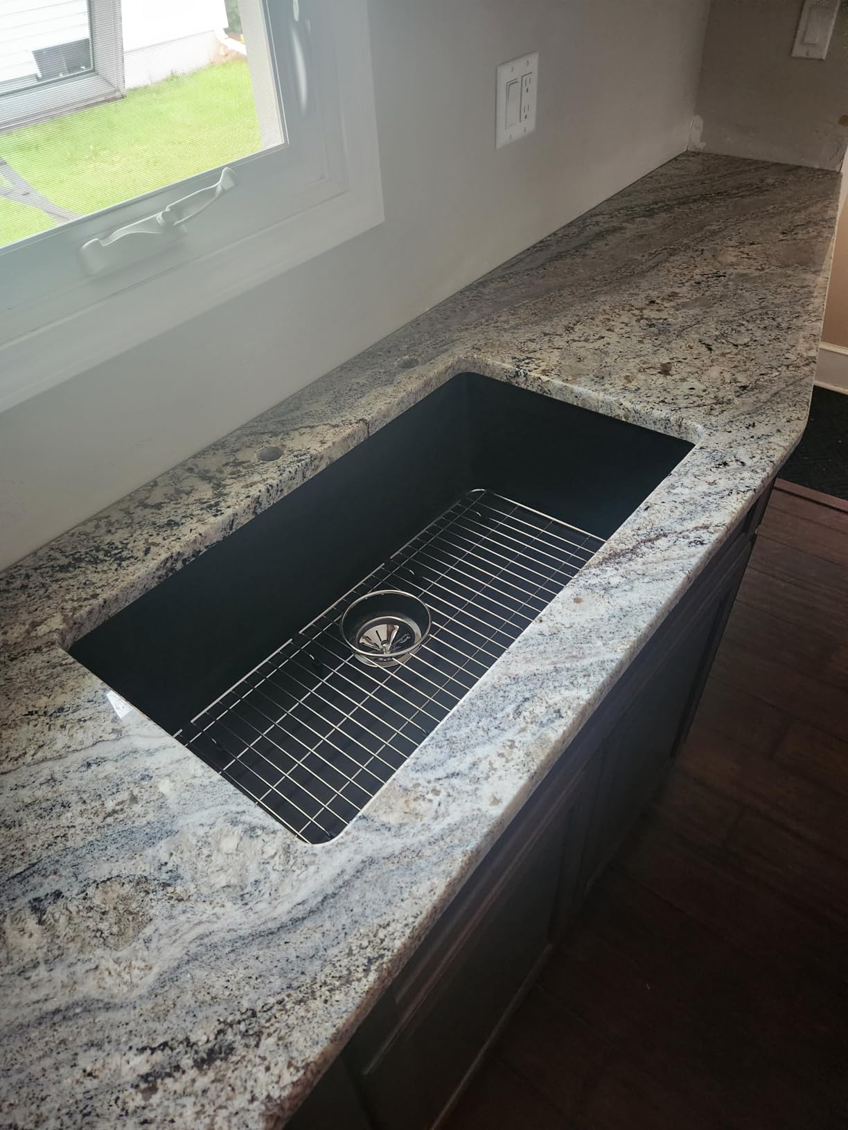Elkay Quartz Classic ELGRU13322GS0 Greystone Single Bowl Undermount Sink customer photo 2