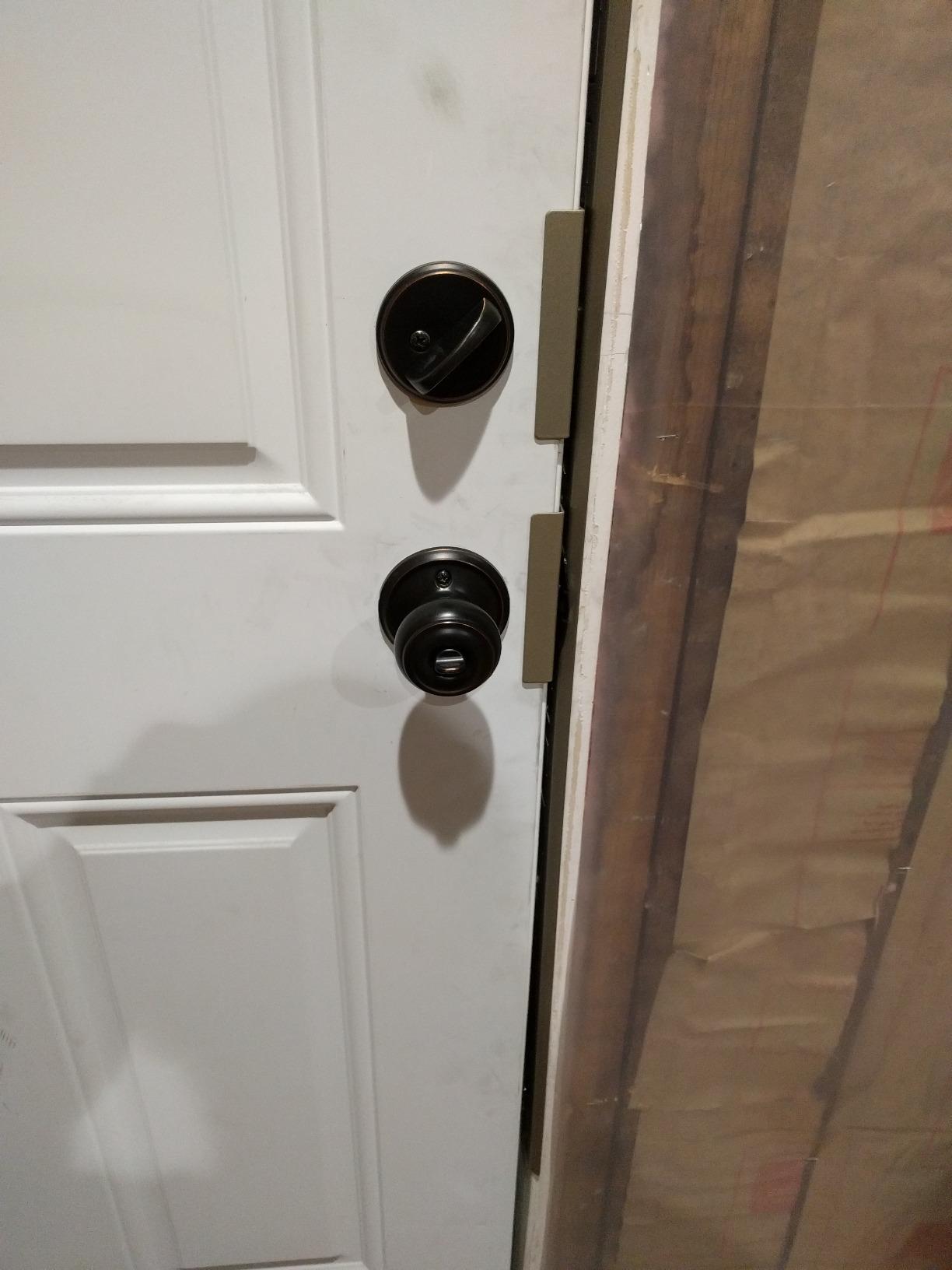 Armor Concepts Door Armor MAX Single Door Security Kit, Door Reinforcement Set for Jamb, Frame & Hinges, 5-Piece Door Lock Security, 30-Min Installation, Corrosion Proof, White customer photo 1