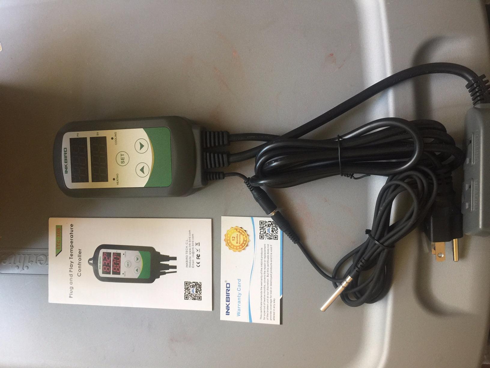 Inkbird ITC-308 Digital Temperature Controller Thermostat | 110V 10A 1100W 2-Stage Outlet with Heating and Cooling Mode for Carboy Homebrew Fermenter Greenhouse Terrarium customer photo 2