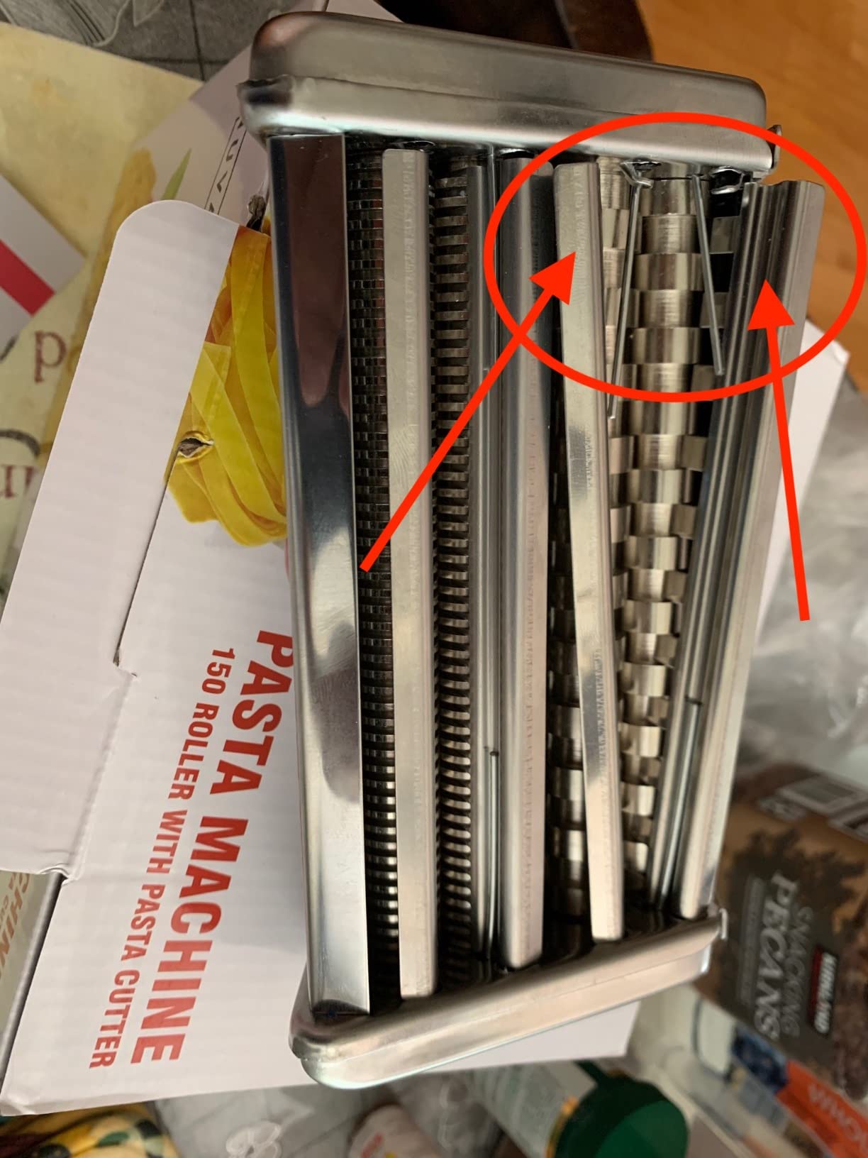 Nuvantee Pasta Maker with Adjustable Thickness Settings - 3 in 1 Noodle Maker customer photo 2