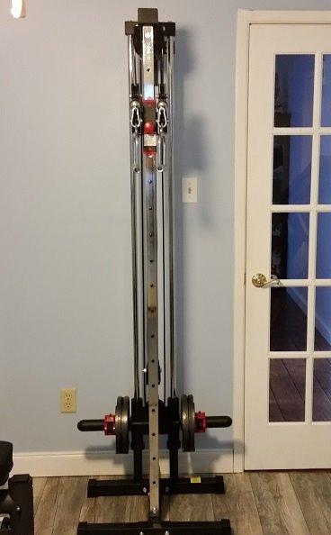 Valor Fitness Wall Mounted Cable Machine, Dual Adjustable Pulley System with 16 Height Positions, Space-Saving Home Gym Strength Training Equipment customer photo 1