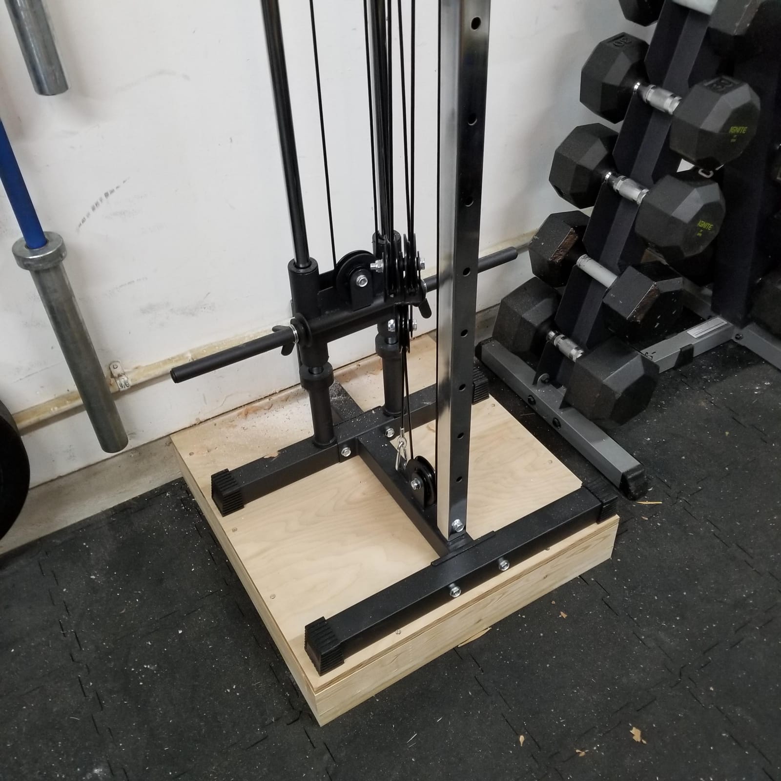 Valor Fitness Wall Mounted Cable Machine, Dual Adjustable Pulley System with 16 Height Positions, Space-Saving Home Gym Strength Training Equipment customer photo 2