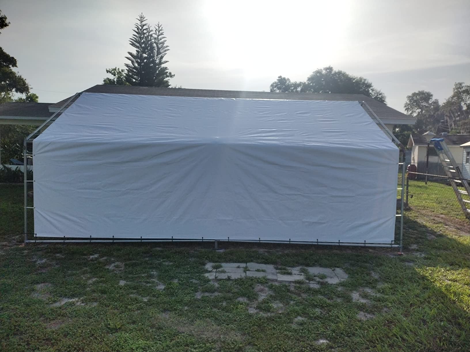 Watershed Innovations HydraTarp 20 Ft. X 30 Ft. Super Heavy Duty Waterproof Tarp - 16mil Thick - White/Brown Reversible Tarp customer photo 2
