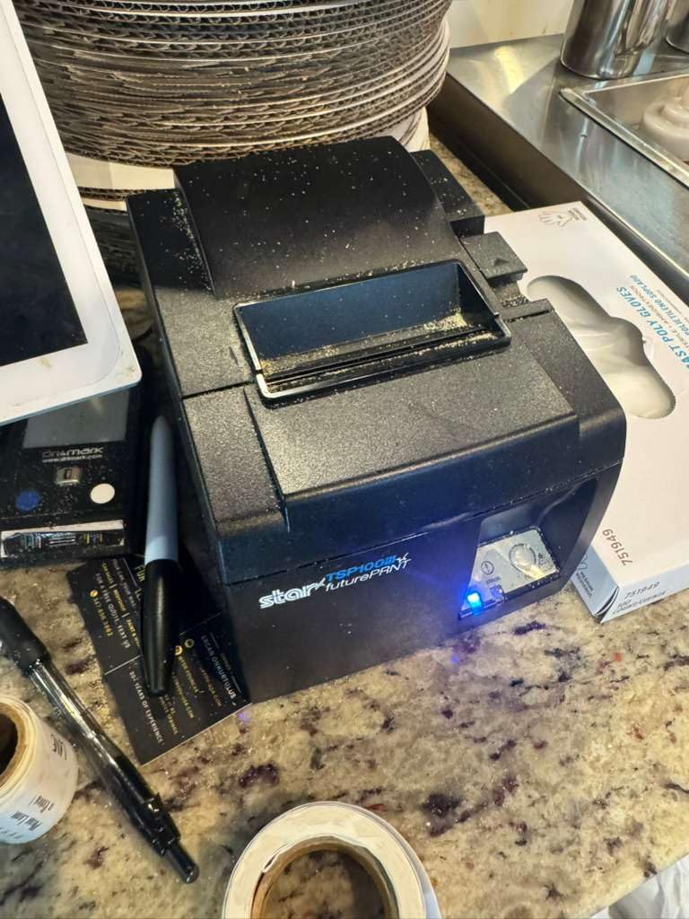 Star Micronics TSP143IIIBi Bluetooth Thermal Receipt Printer for iOS, Android, and Windows with Auto-cutter and Internal Power Supply - Gray customer photo 1