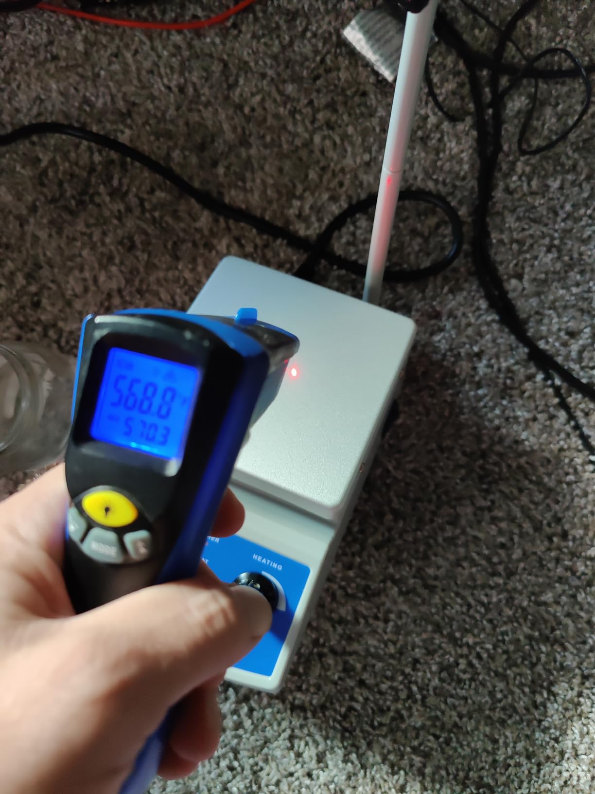 HYCC Magnetic Stirrer Hot Plate Max 716°F, 100-2000RPM Hot Plate with Magnetic Stirrer, 2000mL Magnetic Hotplate Stirrer, Magnetic Stirrer w/Magnetic Stir Bar customer photo 1