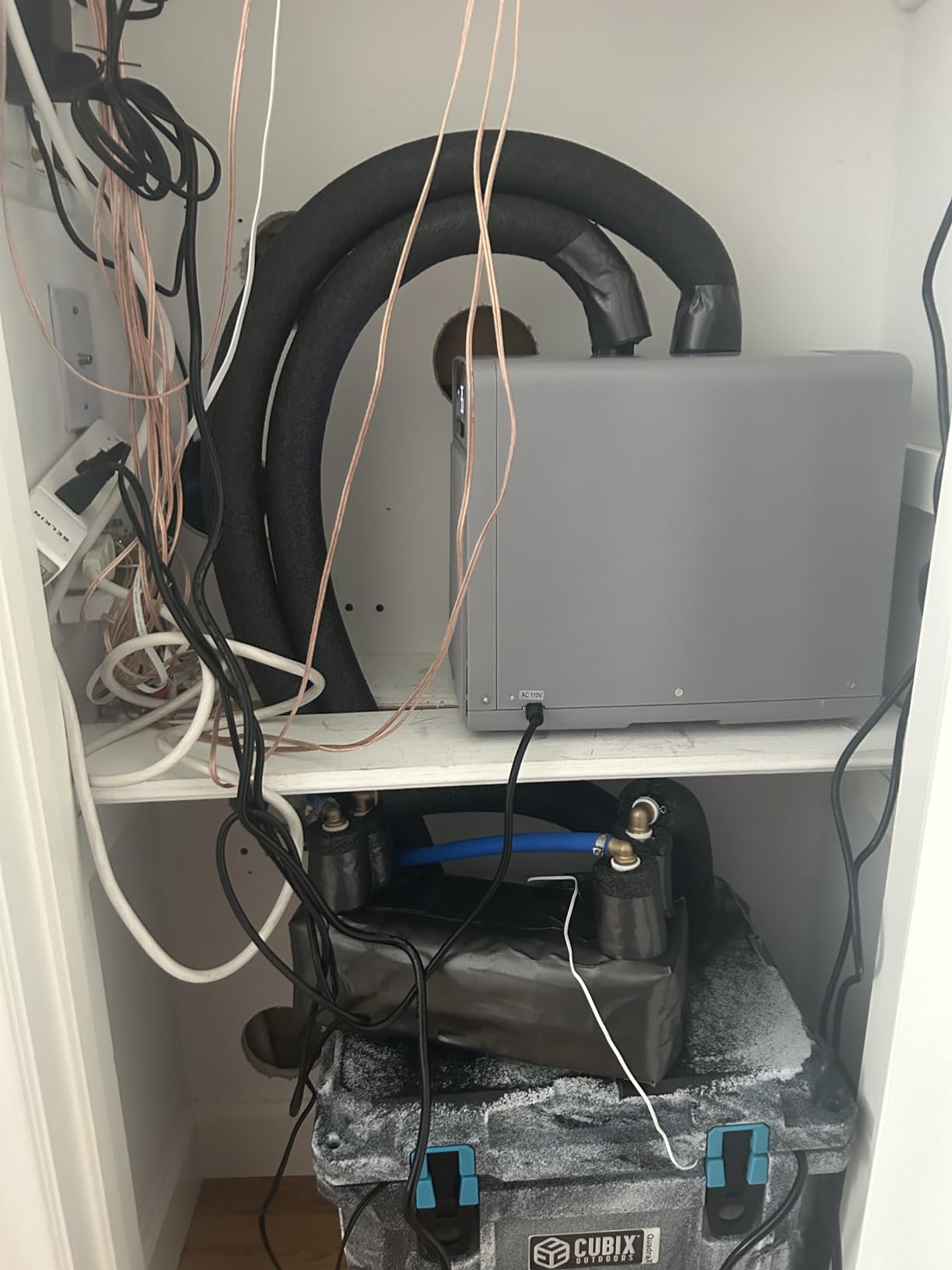 AB Plate Heat Exchanger, 4 x 12 Inch, 30 Plates, 316L SS, Copper Brazed | UL Certified; sealed, compact design for reliable heat transfer in hydronic heating, water heating and snow melting systems. customer photo 2