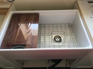 BOCCHI Contempo Workstation Apron Front Step Rim Fireclay 30 in. Single Bowl Kitchen Sink with Accessories in White customer photo 2