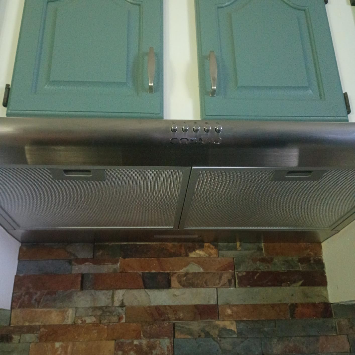 COSMO COS-5MU30 30 in. Delta Collection Ducted Under Cabinet Range Hood, Button Controls, Reusable Filters, LED Lights, Stainless Steel | Cosmo COS-5MU30 Reusable Filters, LED Lighting, Push Button Controls, 3 Fan Speeds, Slim Profile, Top or Rear Venting customer photo 2