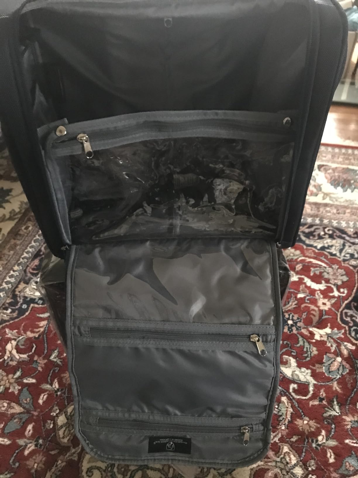 TPRC 15” Underseat Carry-On Luggage Airline Approved Personal Item with USB Charging Port, Purple customer photo 2