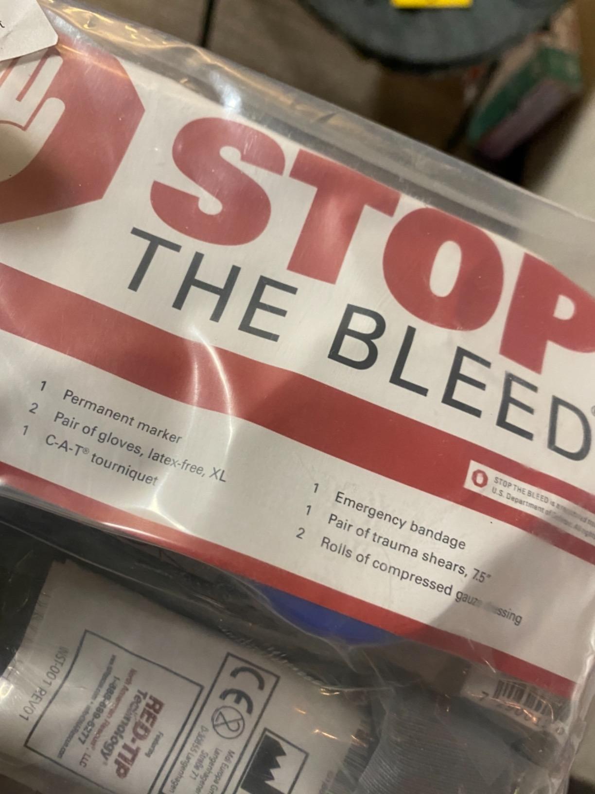Stop The Bleed Basic Kit with CAT Tourniquet, Vacuum-Packed, Tamper-Proof, Includes Bandages, Gloves, Trauma Shears, and Gauze (SSTBCATBC01-24-KIT) customer photo 2