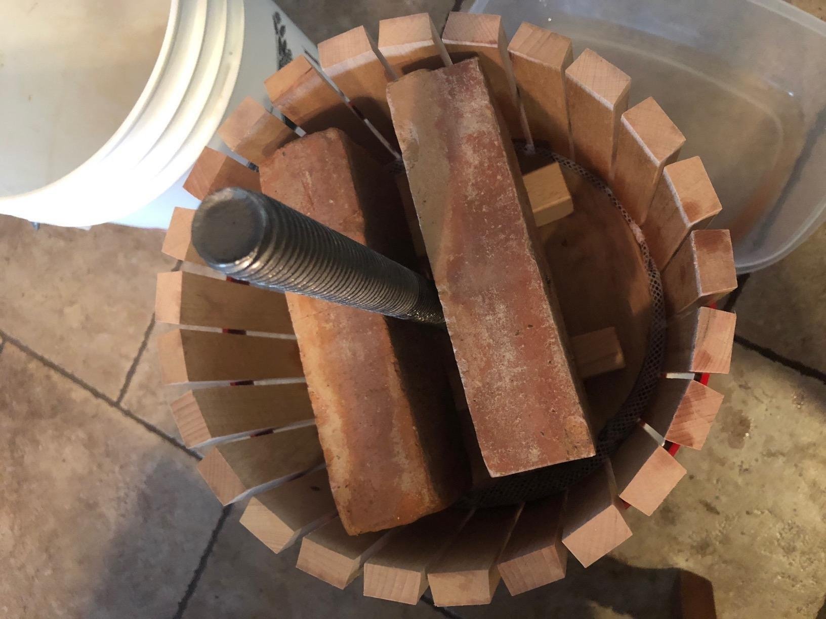 3.2 Gallon Fruit and Wine Press, Manual Cider Press with Solid Beech Wood Basket customer photo 1