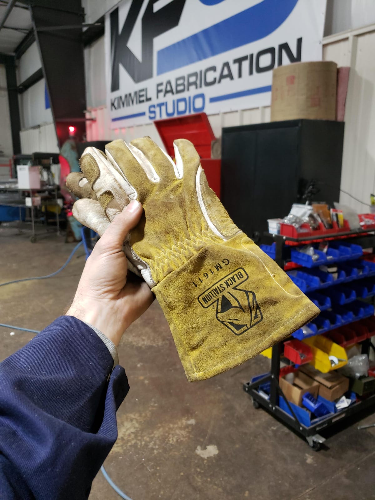 Black Stallion Unisex Adult Top Grain Leather Cowhide Mig Welding Gloves customer photo 1