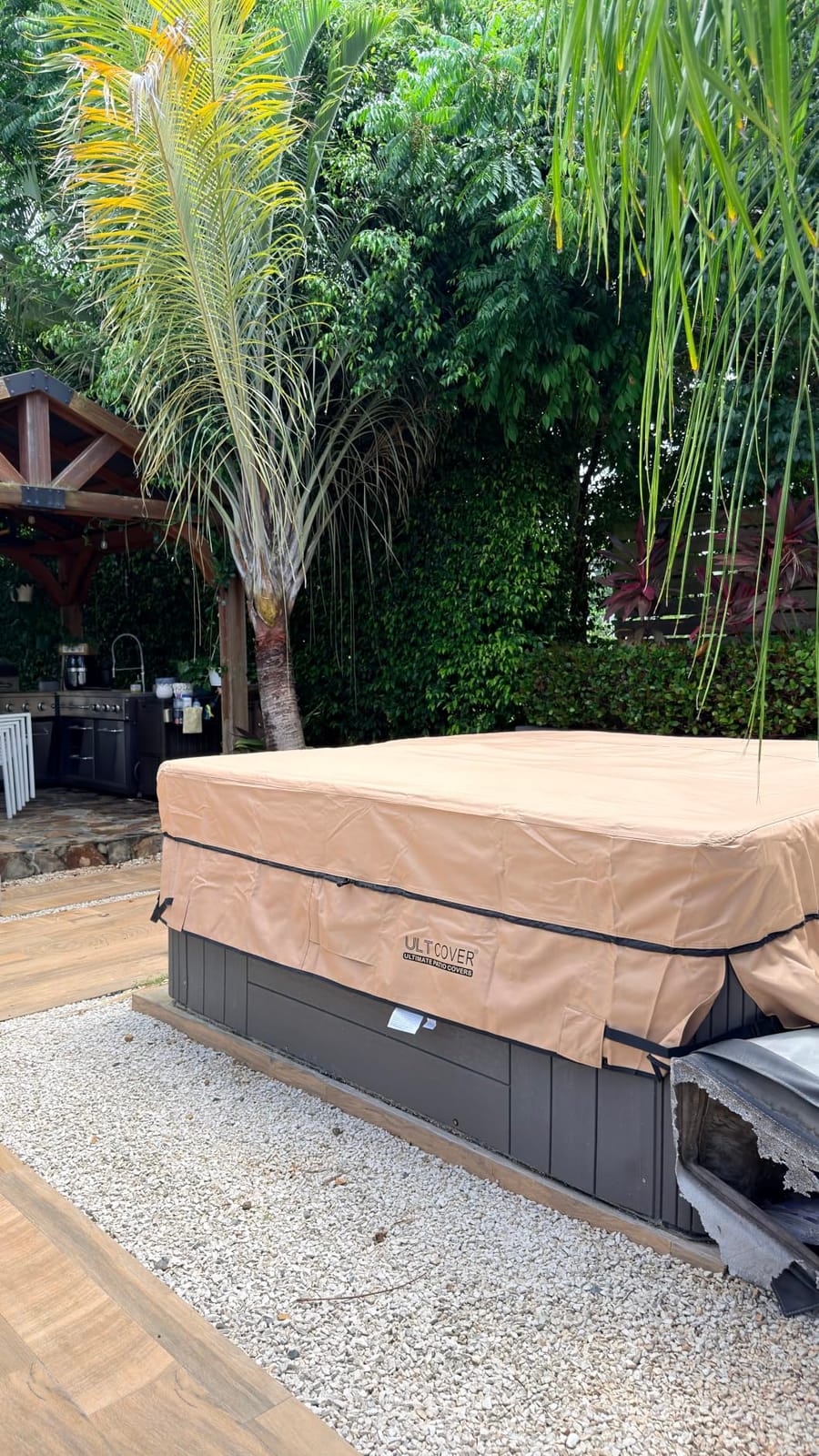 ULTCOVER Waterproof Square Hot Tub SPA Cover 85 inch customer photo 2