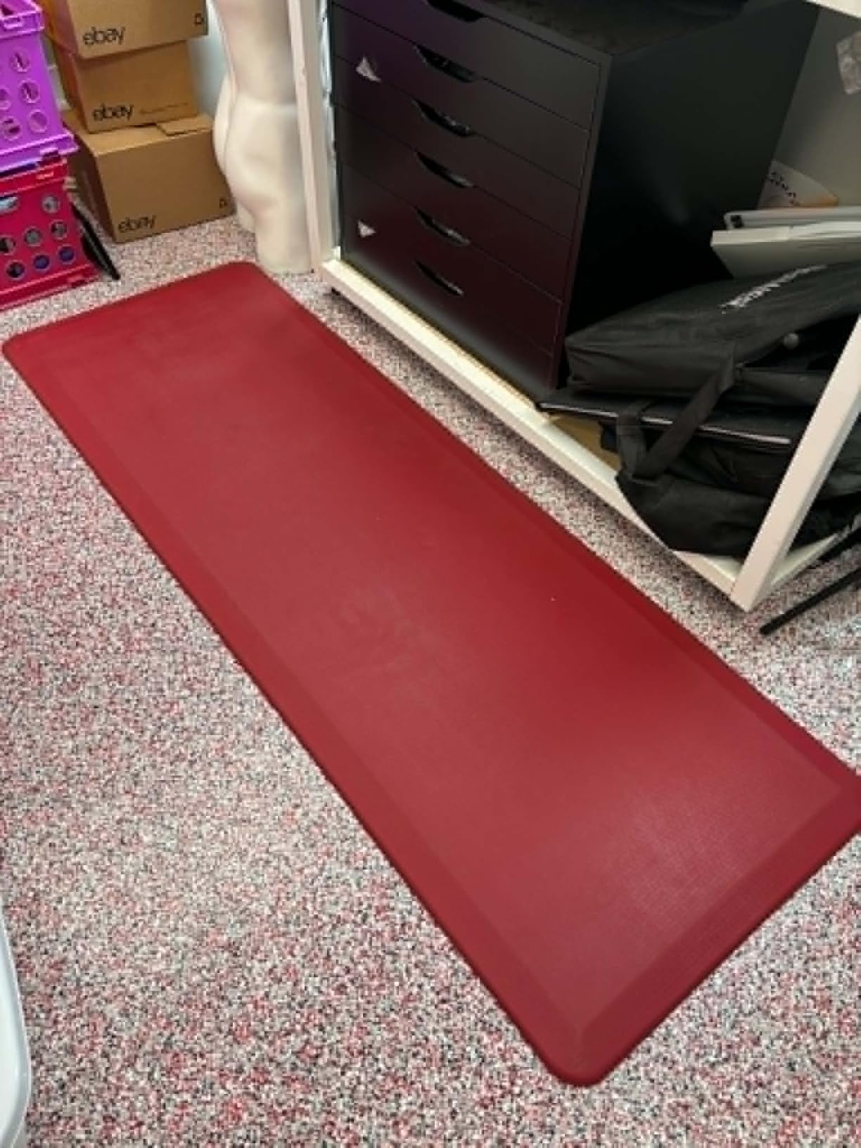 ComfiLife Anti Fatigue Floor Mat - 3/4 Inch Thick Kitchen Mat and Standing Desk Mat, 20 x 32 Inches, Black customer photo 2