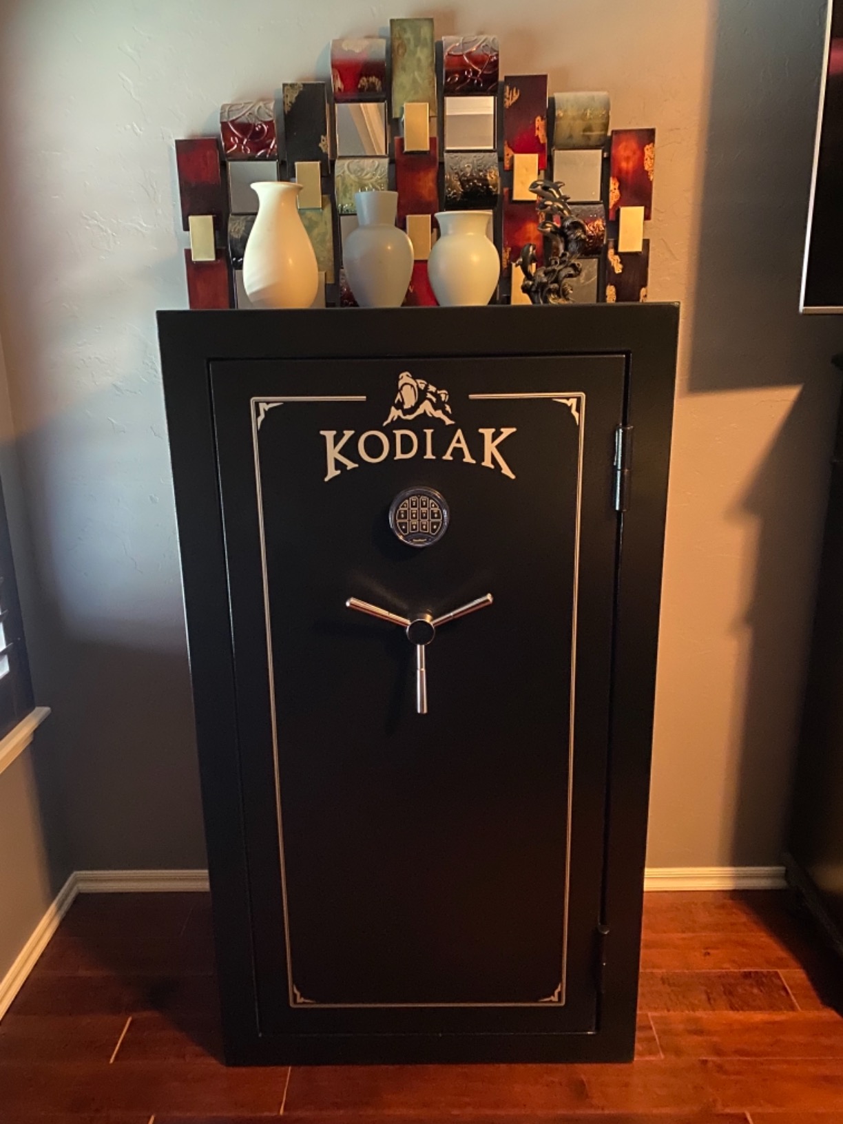 Gun Safe for Rifles & Pistols, KBX5933 by Rhino Metals with New SafeX Security System, 46 Long Guns & 6 Handguns, 40 Minute Fire Protection, Door Organizer for Handguns & Ammo, 470lbs customer photo 2