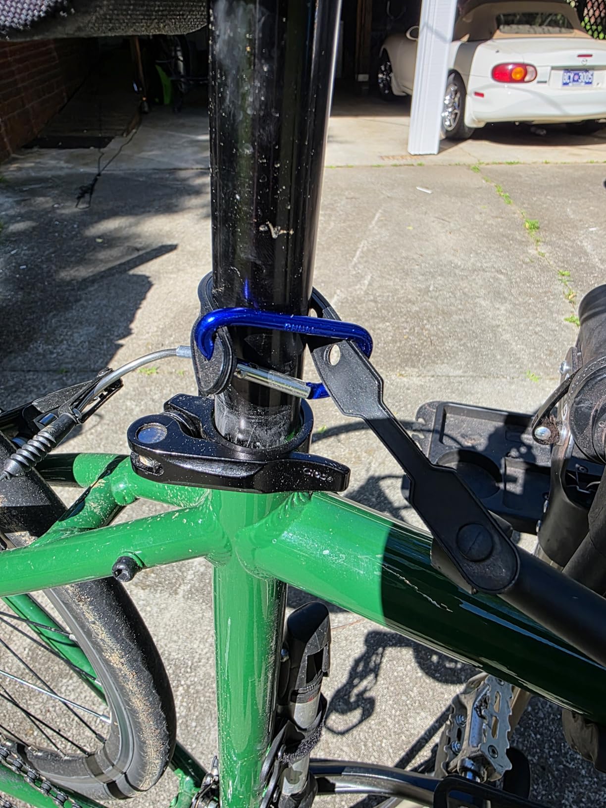 CXWXC Bike Workstand with Adjustable, Bicycle Repair Stand for Maintenance Folding and Lightweight (Champagne-3) customer photo 1