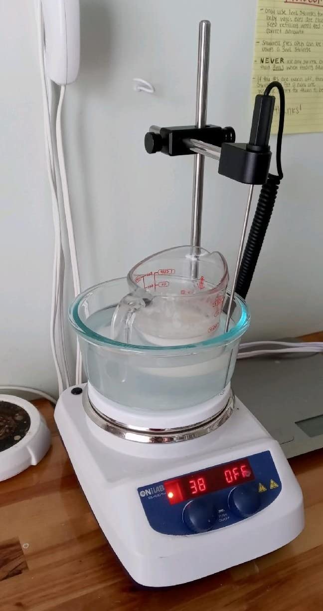 ONiLAB Magnetic Hotplate Stirrer, 5-inch, 280℃ LED Digital, 200-1500RPM, 3L | Ceramic Coated Work Plate, Stirring Bar Included, Designed for Efficient Heating and Mixing Applications customer photo 1