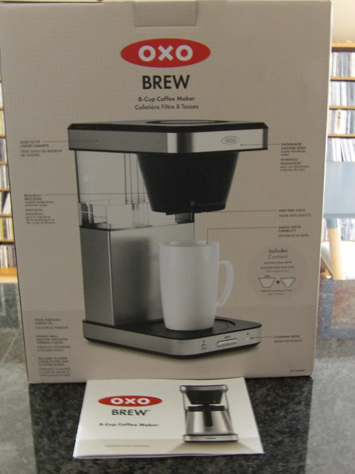 OXO Brew 8-Cup Coffee Maker - Single-Serve & Carafe, Thermal Stainless Steel, SCA Certified customer photo 1