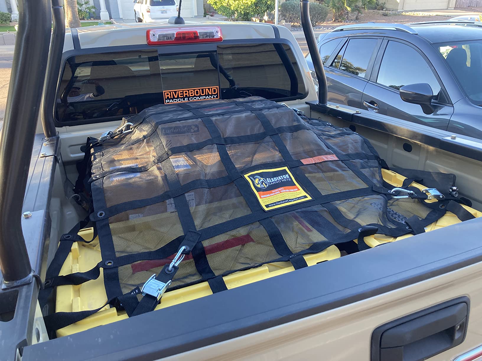 Gladiator Cargo Nets - Heavy Duty Trailer Cargo Net - (SUT-100) - 7.3' x 9.3' (for 5x8 ft Trailers) customer photo 1