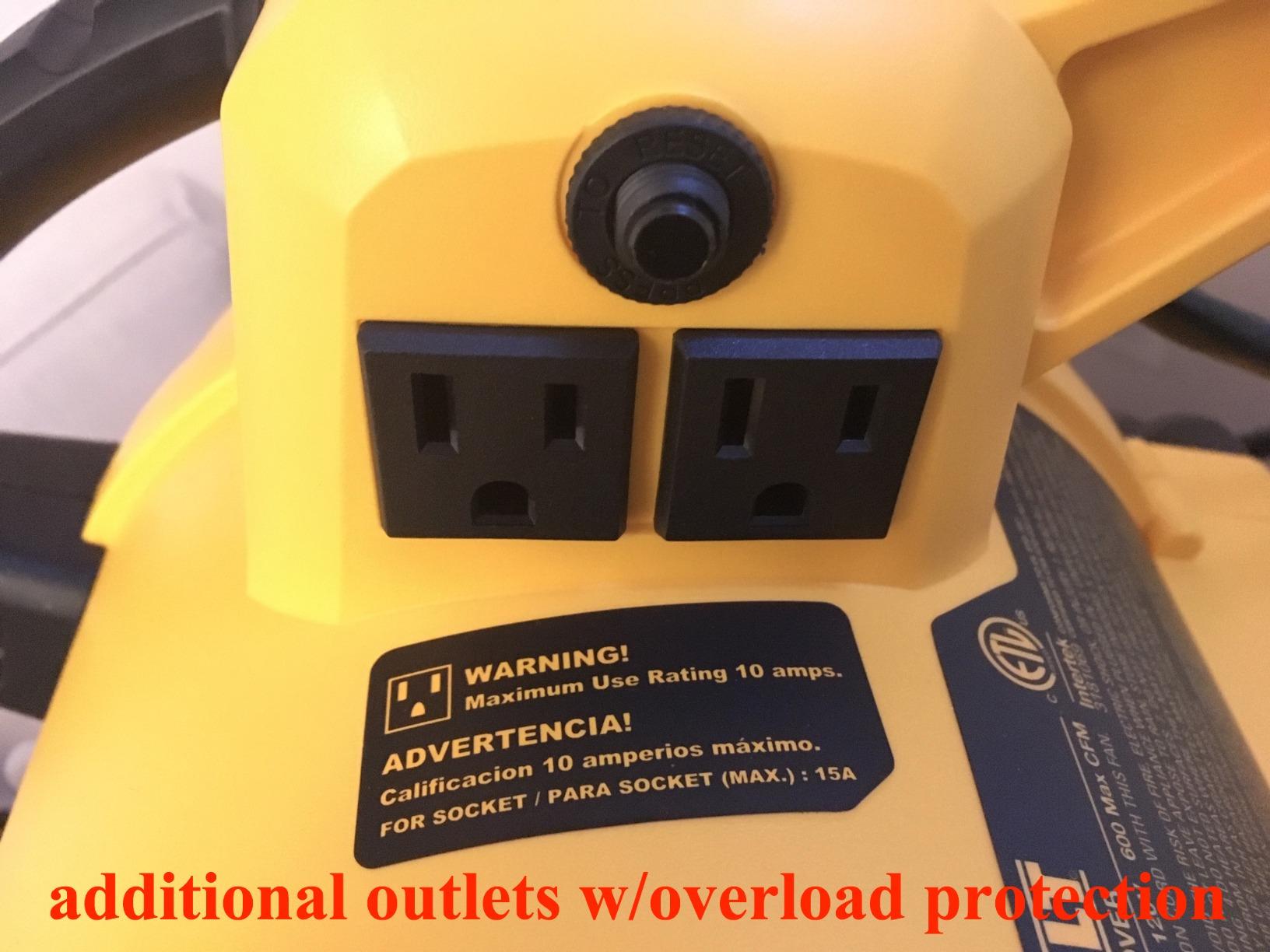 DEWALT Portable Air Mover, 276W 3 Speed Floor Fan, Utility Blower Fan, 1/5 HP 600 CFM Floor Dryer, Carpet Dryer, Floor Fan, Blower, for Janitorial, Home, Commercial Use, DXAM-2260 customer photo 2
