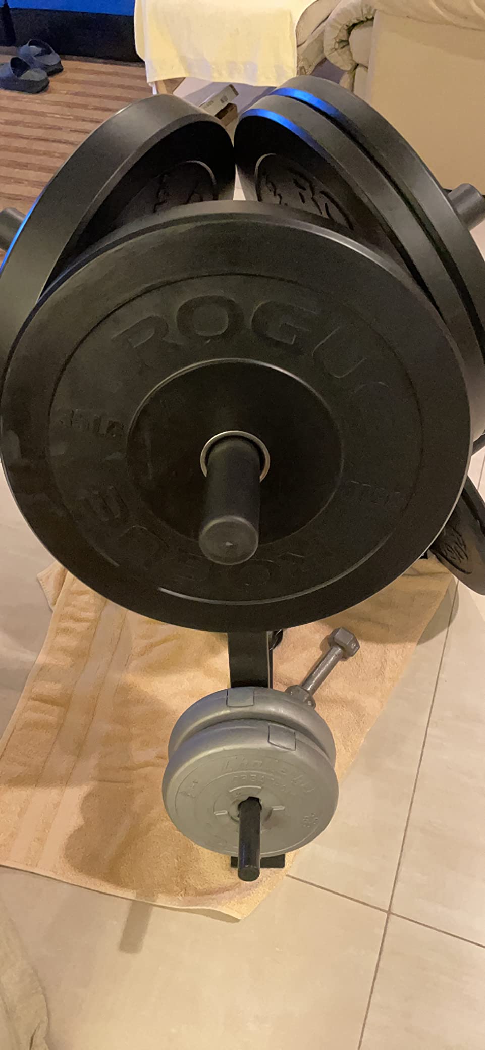 Marcy Olympic Weight Plate Tree for 2-Inch Plates Weight Storage Rack customer photo 1