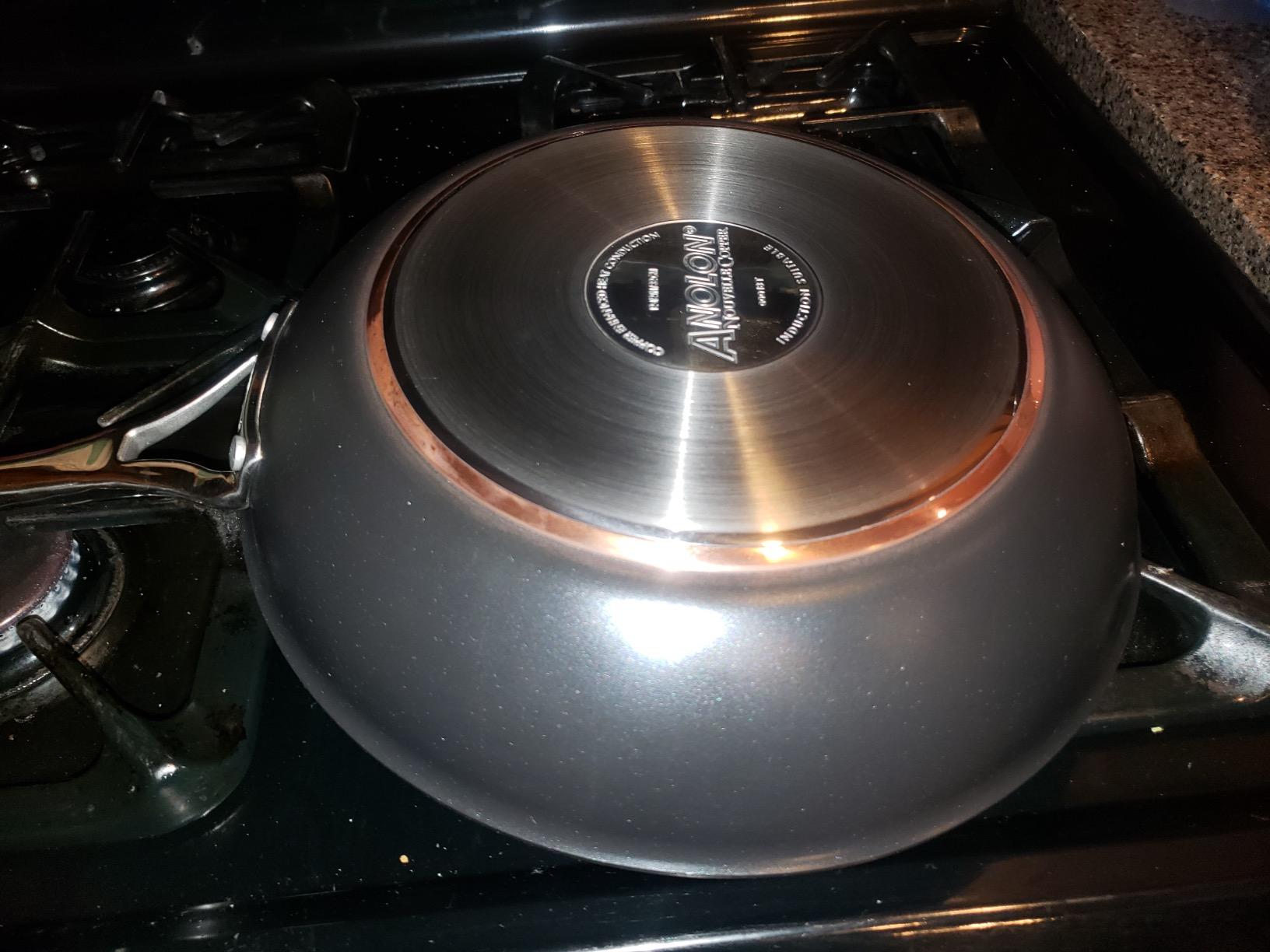 Anolon Nouvelle Copper Hard Anodized Nonstick Cookware Set, 11 Piece customer photo 1