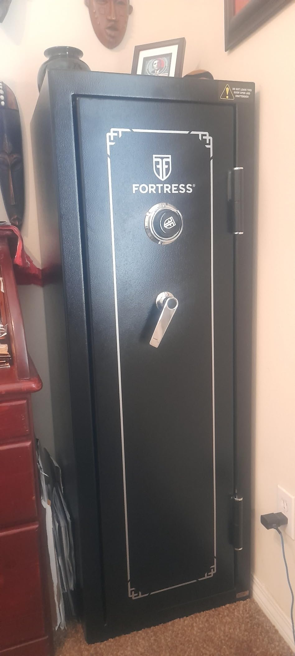 Fortress 14-Gun Fireproof Safe with Combination Lock, Black, 14-Gun with Combination Lock customer photo 1