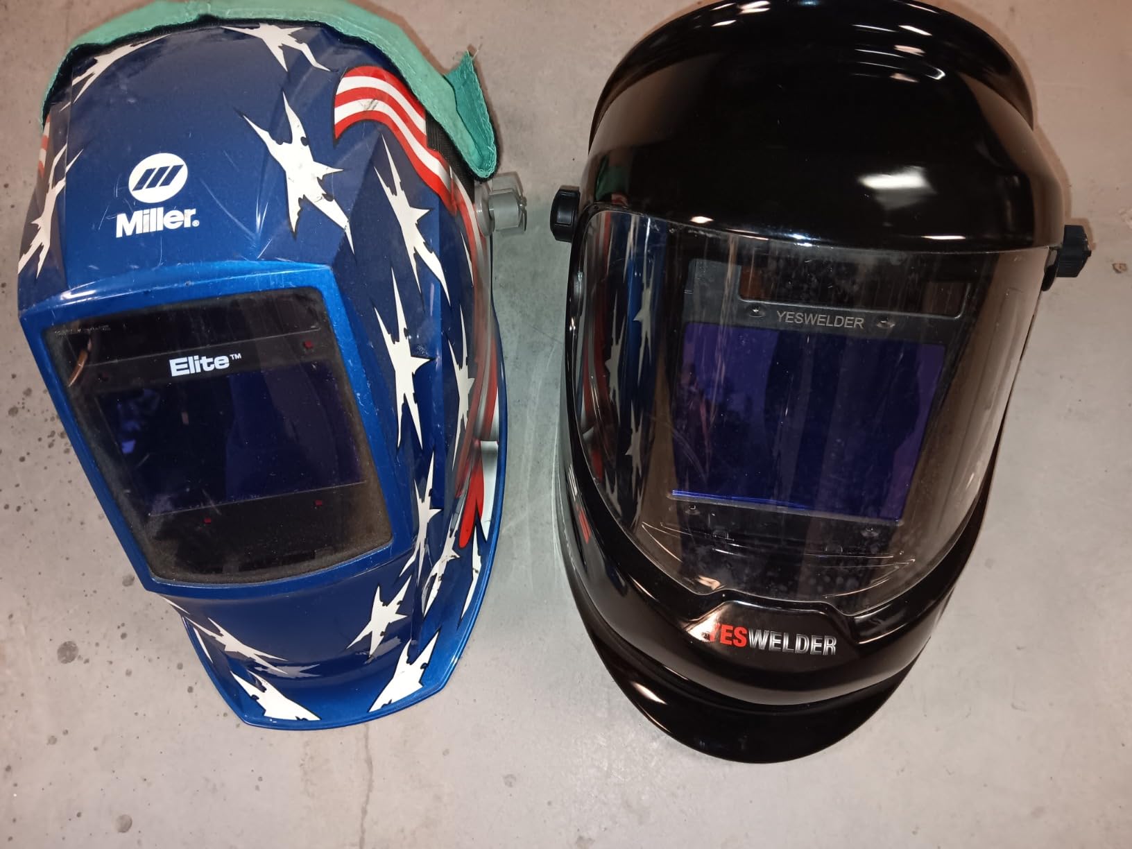 YESWELDER Auto Darkening Welding Helmet with SIDE VIEW, 180° Panoramic View, 1/1/1/1 True Color Solar Powered Welder Hood, Wide Shade 3/5-9/9-13 Welder Mask for TIG MIG ARC CUT and GRIND, LYG-Q800D customer photo 2