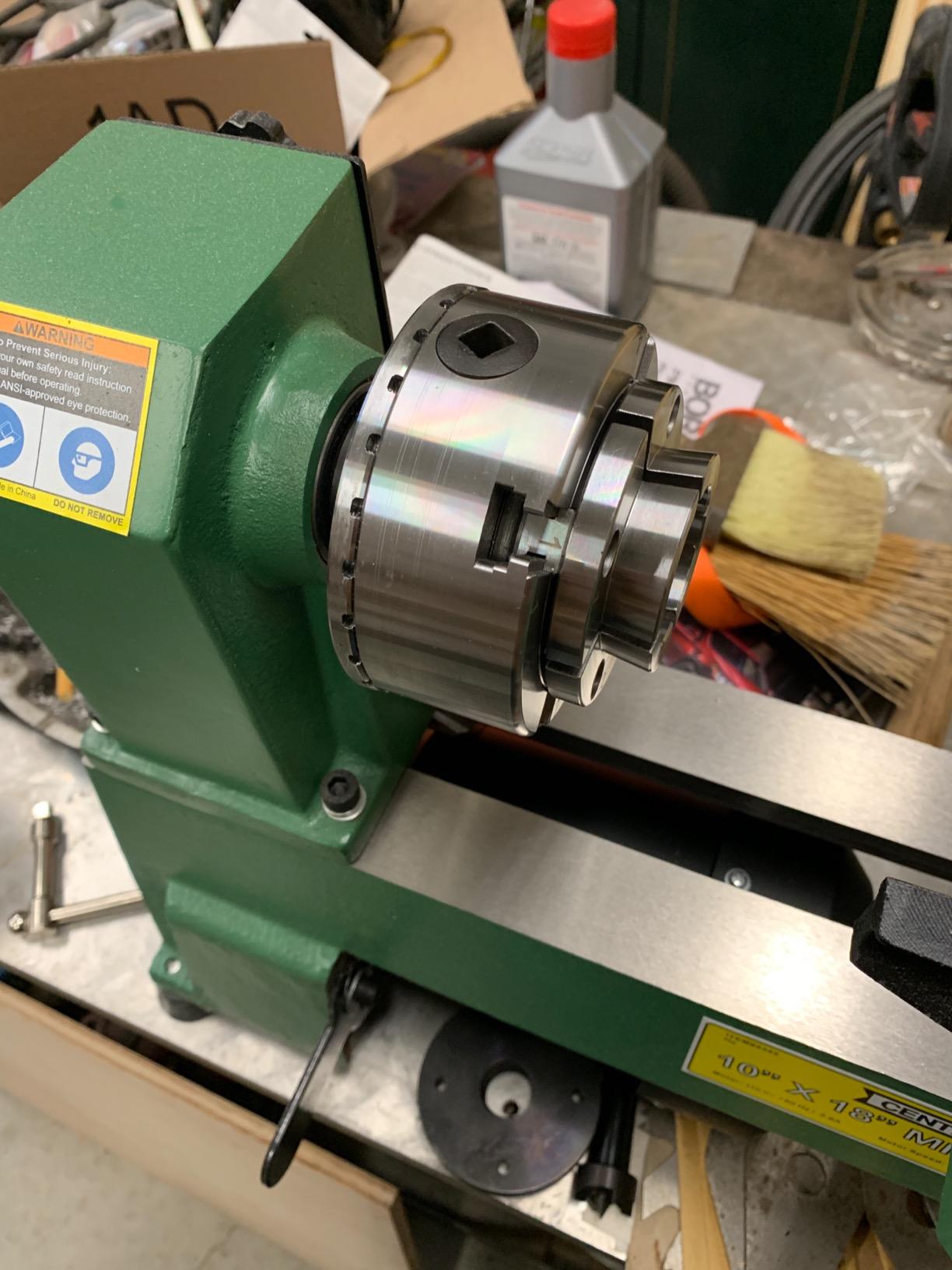 WEN LA4374 3.75-Inch 4-Jaw Self-Centering Lathe Chuck Set with 1-Inch x 8TPI Thread customer photo 2