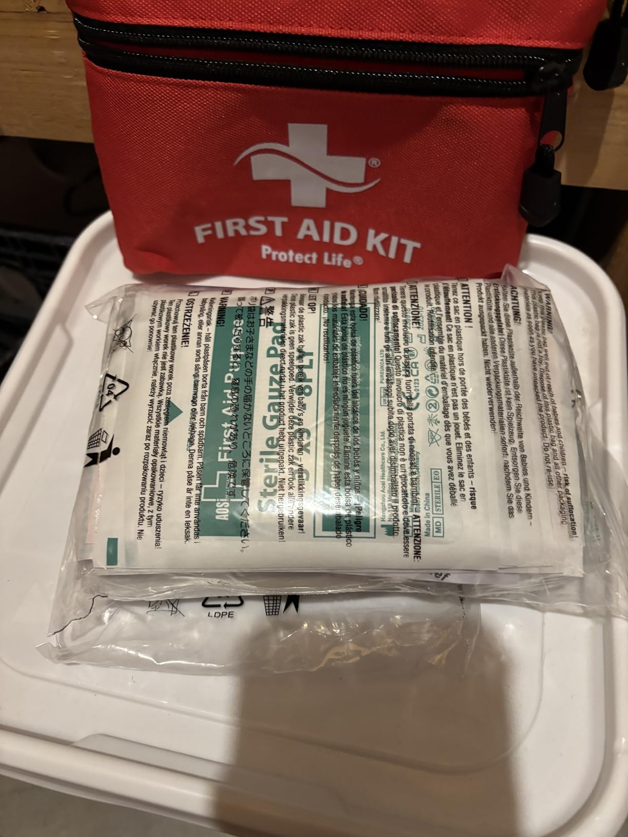 Protect Life Travel First Aid Kit for Car - Small Mini Emergency Kit, 100 Piece Waterproof First Aid Kit for Home, Camping, Boat & Hiking - Includes Emergency Blanket & First Aid Guide customer photo 2