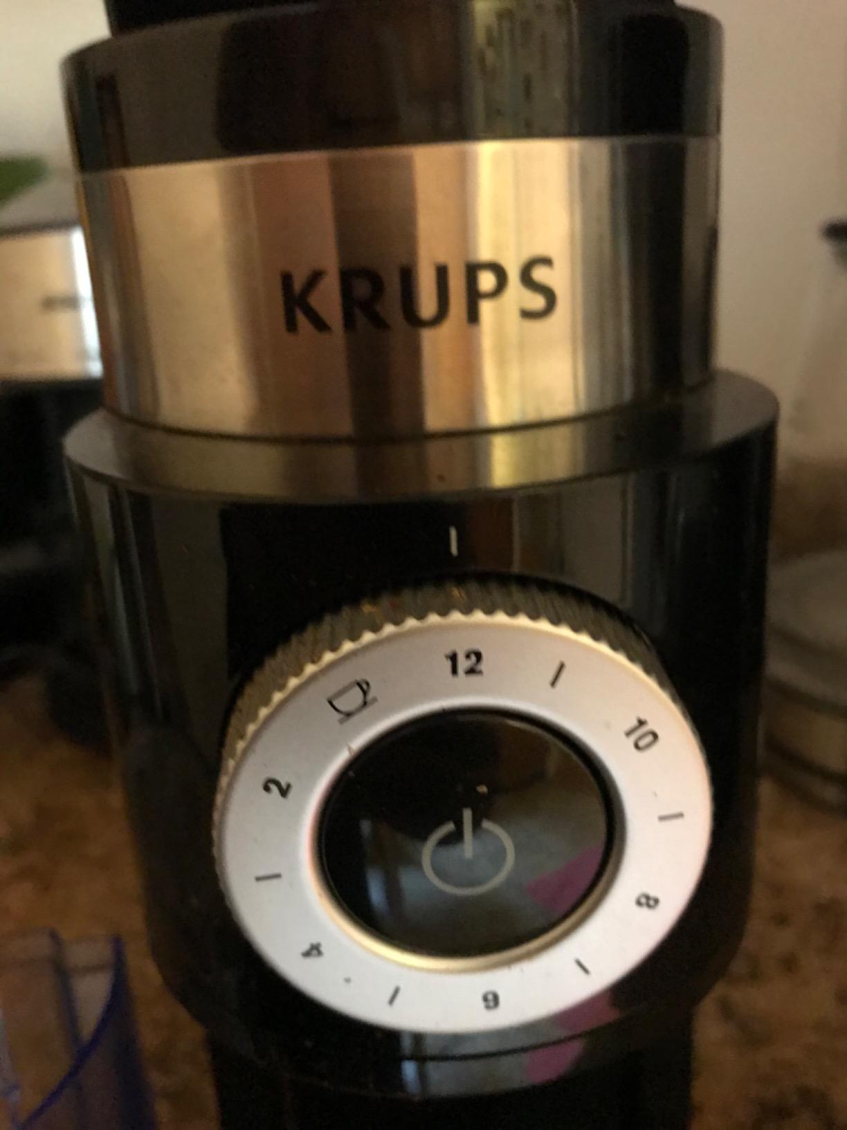 KRUPS Precision Burr Coffee Grinder: 12 Settings, 8 oz Capacity for Drip, French Press, Espresso, Pour Over, Cold Brew - Stainless Steel, 110W, Auto-Stop, Easy Clean - Coffee Grinders for Home Use customer photo 1