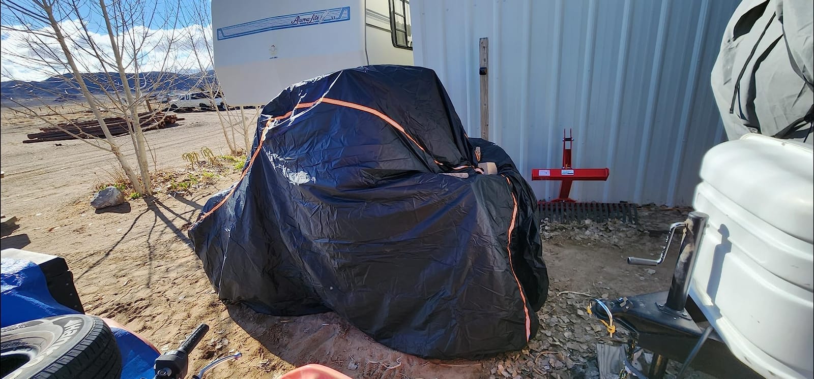 KEMIMOTO UTV Cover 2 Seater All-Weather Protection, Compatible with Polaris Ranger XP 1000/ Mule/Pioneer/Wolverine/CFMOTO UForce, Ranger Cover 2-3 Seater PU Oxford Cloth Windproof Medium Size customer photo 1