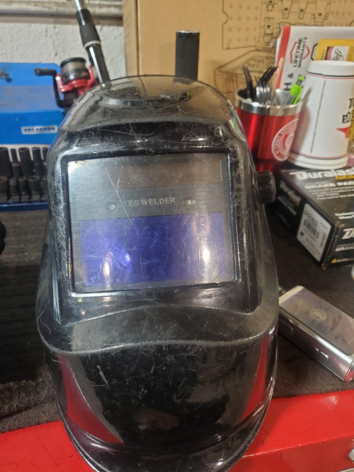 YESWELDER Auto Darkening Welding Helmet 1/1/1/1 True Color, LYG-L600A customer photo 2