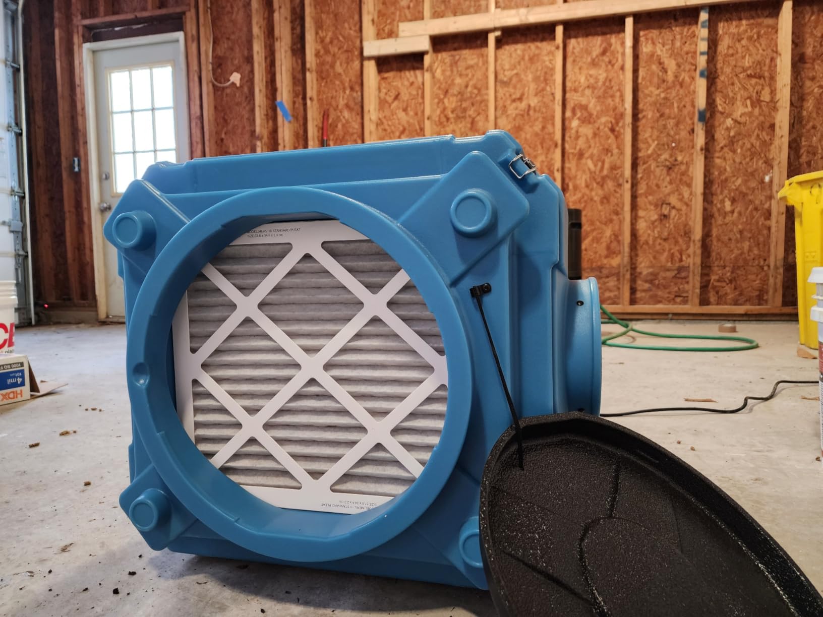 ALORAIR Air Scrubber with 3 Stage Filtration, Stackable Negative Air Machine for Industrial and Commercial Use, Heavy Duty Air Cleaner with MERV-10 Filter, HEPA/Activated carbon Filter, Blue customer photo 1