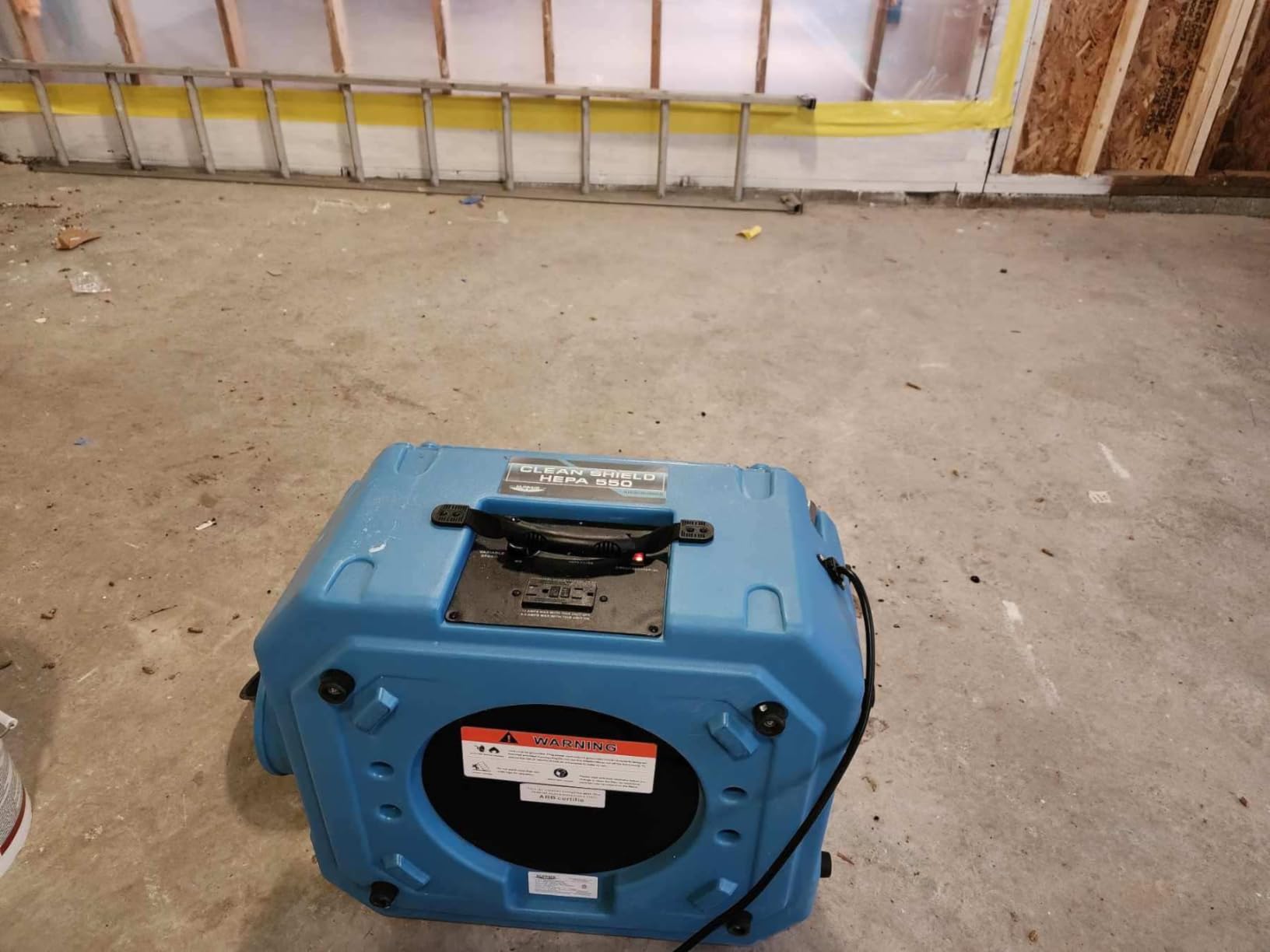 ALORAIR Air Scrubber with 3 Stage Filtration, Stackable Negative Air Machine for Industrial and Commercial Use, Heavy Duty Air Cleaner with MERV-10 Filter, HEPA/Activated carbon Filter, Blue customer photo 2