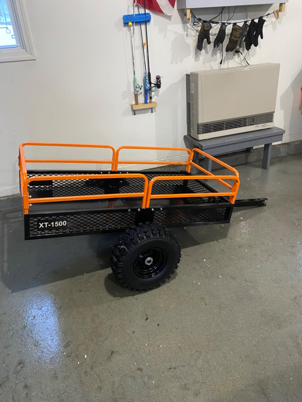Impact IMPLEMENTS 1500lb ATV/UTV/Tractor Trailer with Solid Steel Floor, Aggressive Tires, & Pivoting Tongue. Great for Agricultural Use & Land Management. Designed and Trademarked in The USA! customer photo 1