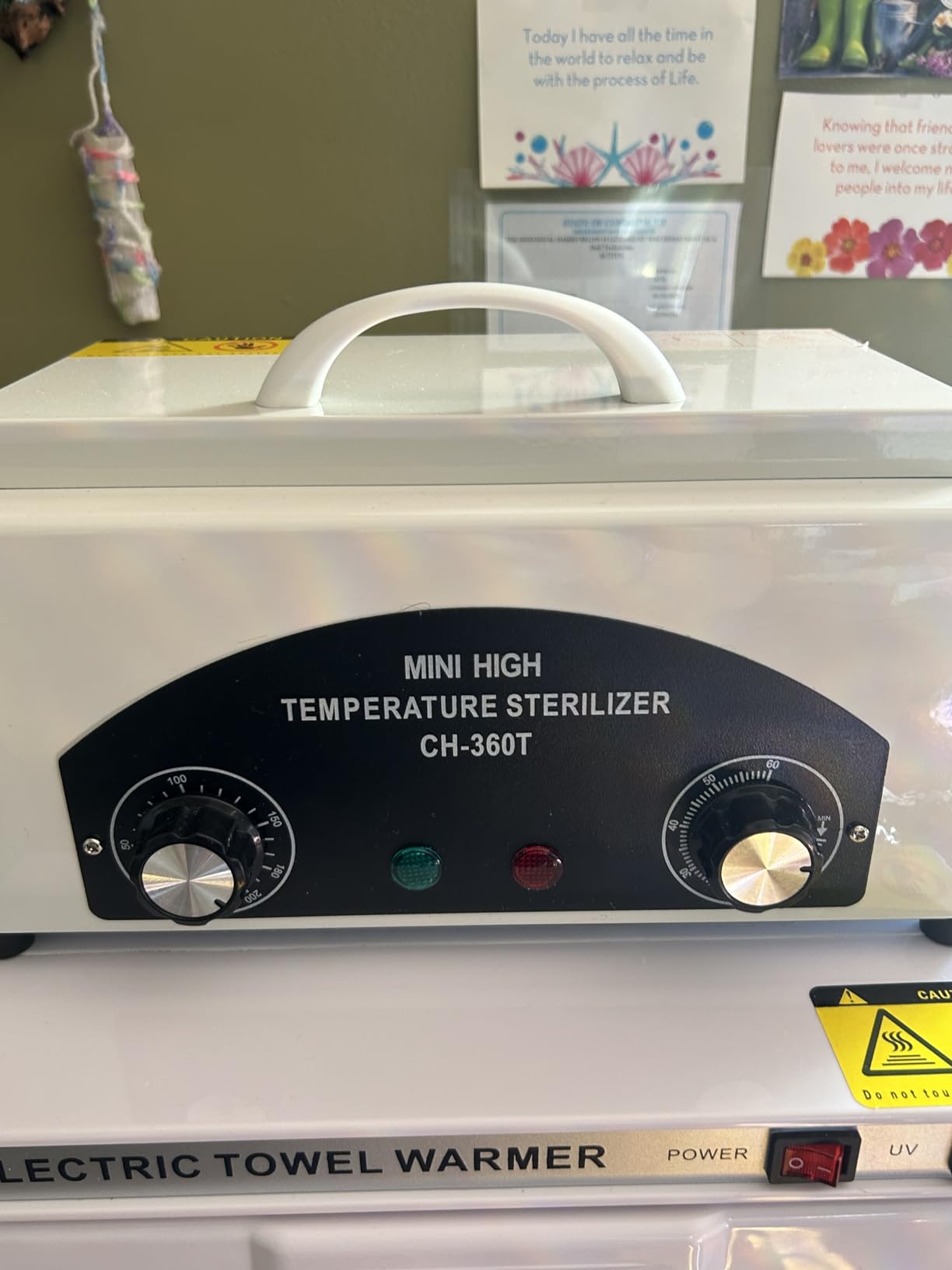 High Temperature Sterilizer Dry Heat Nail Tool Dental Tool Sterilizer 1.5L customer photo 1