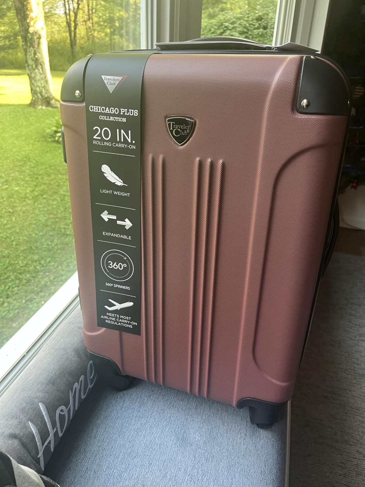 Travelers Club Chicago Hardside Expandable Spinner Luggage, Teal, 5 Piece Set customer photo 1