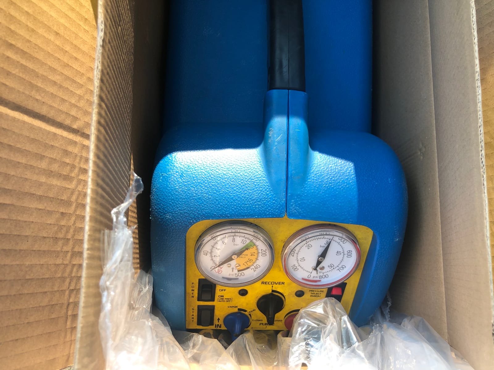 VIVOHOME 3/4 HP Single Cylinder Portable Refrigerant Recovery Machine | 110-120V Freon AC Recovery Machine for Liquid Vapor Refrigerant R134a R410a R12 R22 Automotive Home Air Conditioning customer photo 1