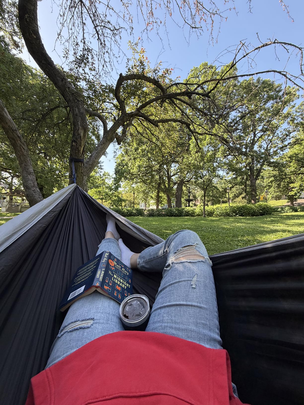 Kootek Camping Hammock 400lbs Capacity Outdoor Camping Essentials, Single | Outside&Indoors, Tree-Friendly Straps, Attached Carry Bag, 210T Parachute Nylon, D-Shaped Carabiners, Lightweight, Hand Wash customer photo 2