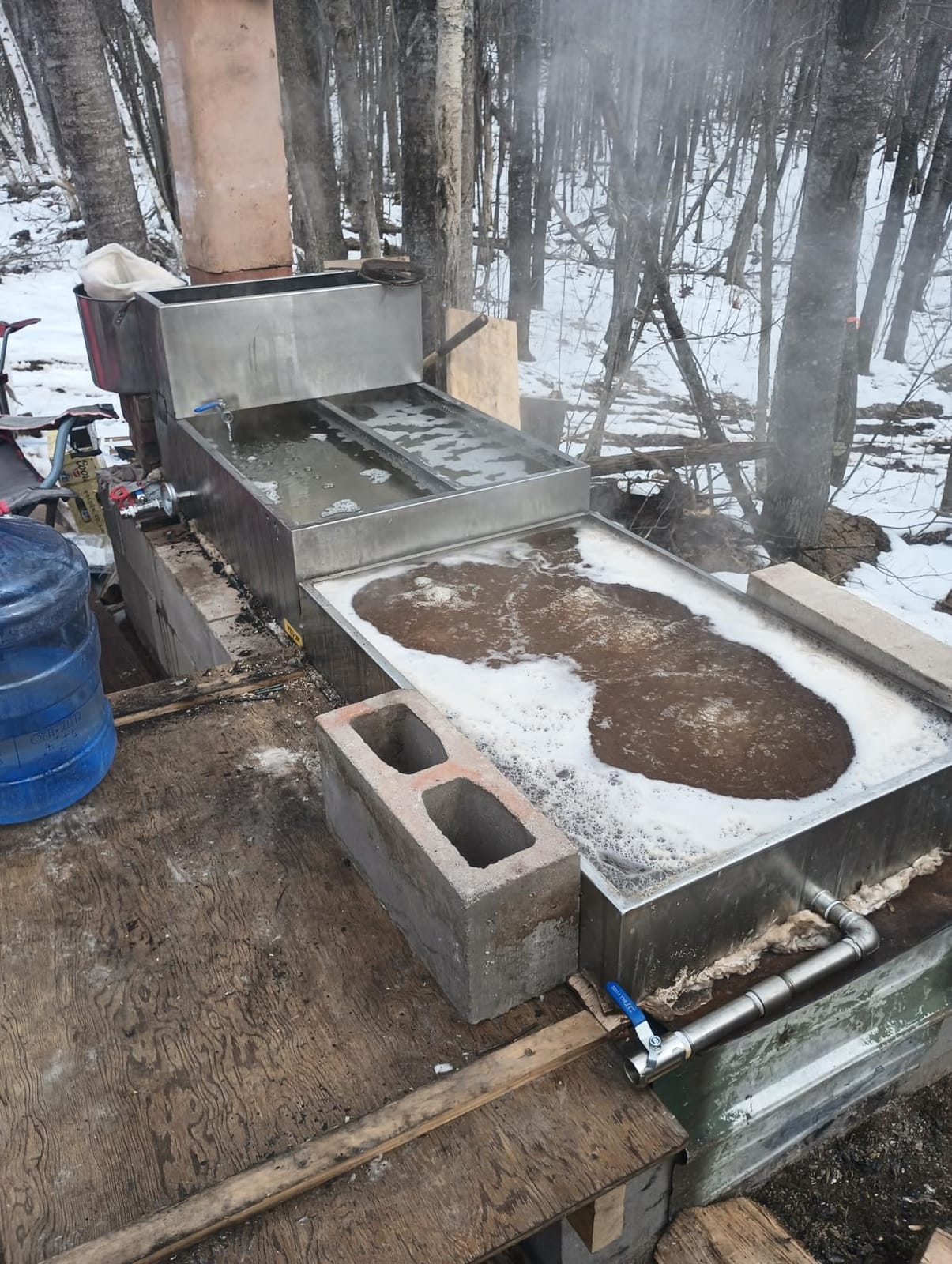 VBENLEM Maple Syrup Evaporator Pan 48x24x9.5 Inch Stainless Steel Maple Pan with Valve for Boiling Maple Syrup customer photo 1