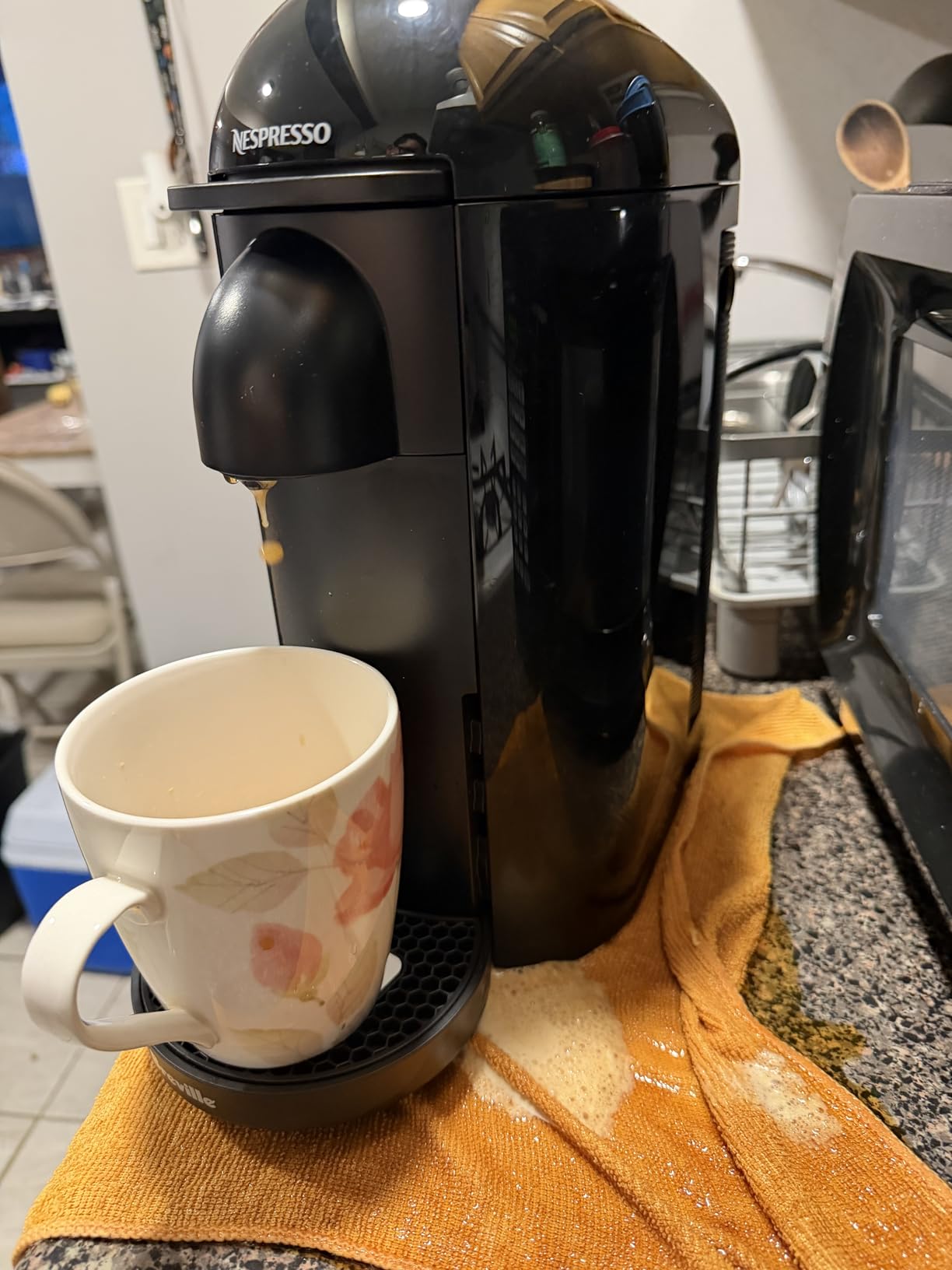 Vertuo Plus Coffee and Espresso Maker by Breville, Ink Black with Aeroccino Milk Frother customer photo 1