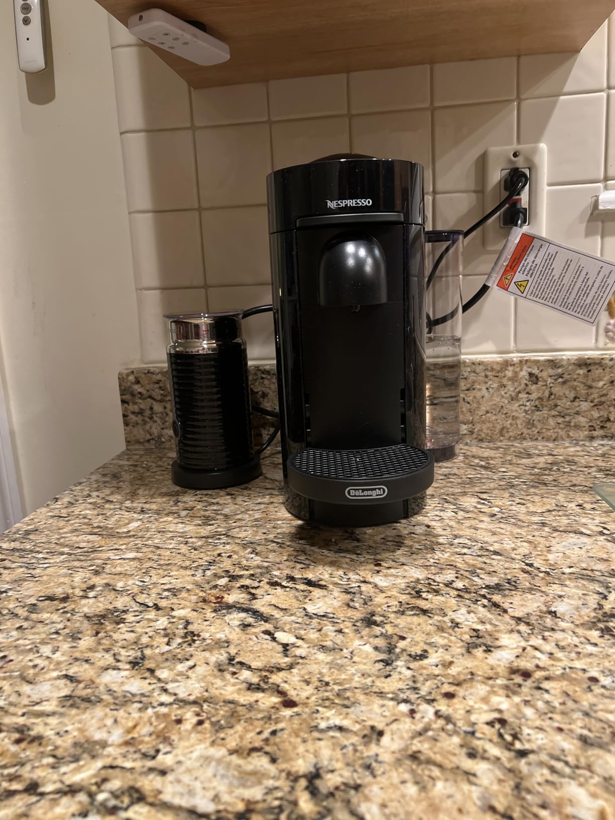 VertuoPlus Coffee and Espresso Machine by De'Longhi with Milk Frother, Ink Black customer photo 2