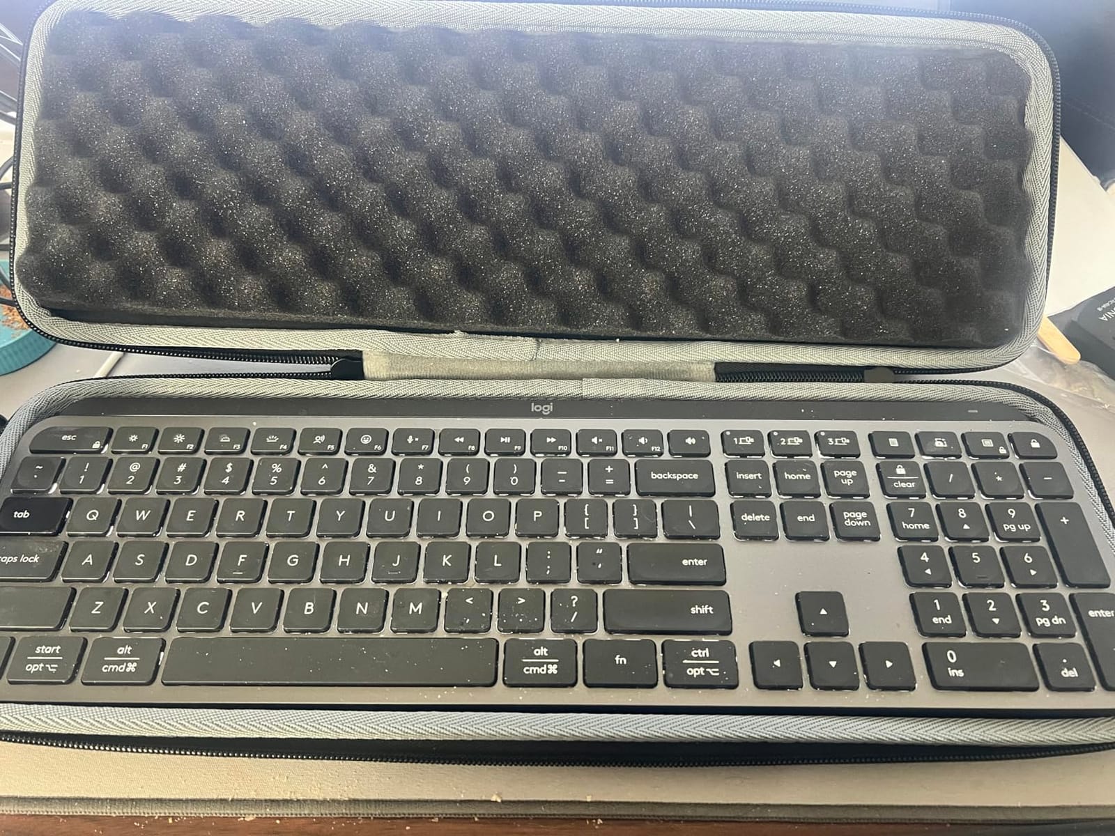 co2CREA Hard Case Replacement for Logitech MX Keys S/MX Keys Advanced Wireless Illuminated Keyboard (Case for MX Keys Keyboard, Black Case) customer photo 2